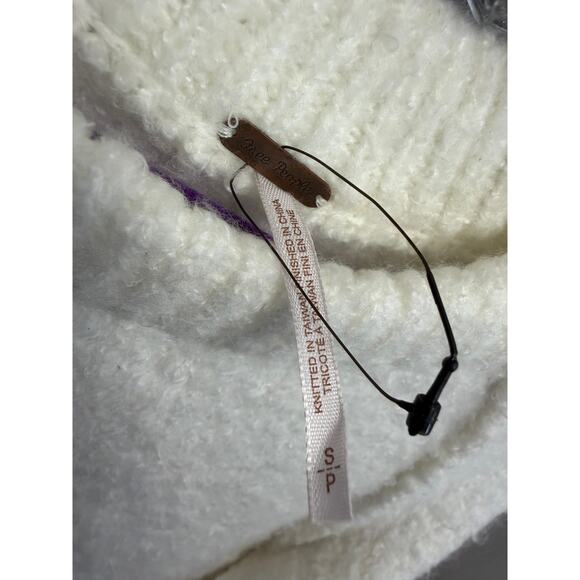 Free People BFF Cocoon Solid Crew Sweater Ivory Relax Women's S - Picture 8 of 11